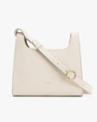 Women's Mini Double Loop Bag In Cream | Pebbled Leather By Cuyana