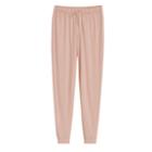 Women's Organic Pima Tapered Pant In Soft Rose | Size: Large | Organic Pima Cotton By Cuyana