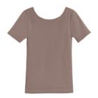 Women's Stretch Scoop Neck Tee In Mushroom | Size: S/m | Micromodal Blend By Cuyana