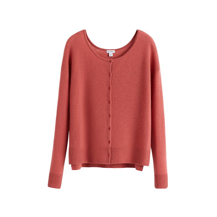 Women's Cardigan In Passion Fruit | Size: Medium | Single-origin Cashmere By Cuyana