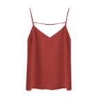 Women's Silk Cami Top In Terracotta | Size: Large | Crepe De Chine Silk By Cuyana