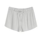 Women's Organic Pima Sleep Shorts In Pearl Grey | Size: Large | Organic Pima Cotton By Cuyana