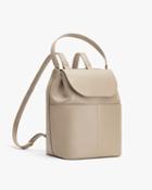Women's Leather Backpack In Grey | Size: 13 | Pebbled Leather By Cuyana
