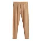 Women's French Terry Pleated Front Pant In Camel | Size: Large | Organic Cotton Modal Blend By Cuyana