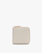 Women's Small Classic Zip Around Wallet In Cream | Pebbled Leather By Cuyana