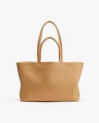 Women's Small Easy Tote Bag In Biscuit | Pebbled Leather By Cuyana