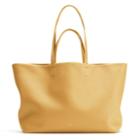 Women's Classic Easy Tote Bag In Daffodil | Size: Classic | Pebbled Leather By Cuyana