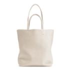 Women's Tall Easy Tote Bag In Ecru | Size: Tall | Pebbled Leather By Cuyana