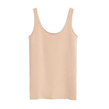 Women's Seamless Tank In Sand | Size: Medium/large | Spandex Blend By Cuyana
