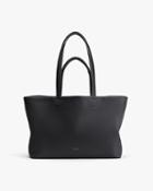 Women's Small Easy Tote Bag In Black | Pebbled Leather By Cuyana