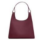 Women's Oversized Double Loop Bag In Merlot | Pebbled Leather By Cuyana