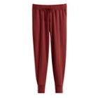 Women's French Terry Tapered Lounge Pant In Brick | Size: Large | Organic French Terry By Cuyana