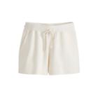 Women's French Terry Shorts In Ecru | Size: Large | Organic Cotton Modal Blend By Cuyana