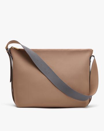 Women's Oversized Recycled Sling Bag In Brown | Recycled Plastic By Cuyana