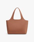 Women's System Tote Bag In Beige | Size: 16 | Pebbled Leather By Cuyana