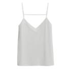 Women's Organic Pima Cami Top In Pearl Grey | Size: Large | Organic Pima Cotton By Cuyana