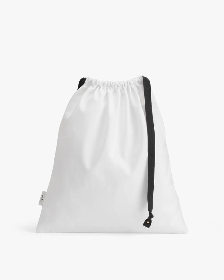 Women's Zero Waste Laundry Pouch In White | 100% Pima Cotton By Cuyana