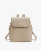 Women's Mini Leather Backpack In Stone | Pebbled Leather By Cuyana