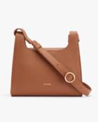Women's Mini Double Loop Bag In Beige | Pebbled Leather By Cuyana