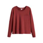 Women's French Terry Pleat-back Sweatshirt In Brick | Size: Large | Organic French Terry By Cuyana