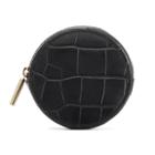 Women's Circle Pouch Add-on In Black | Croc-embossed By Cuyana