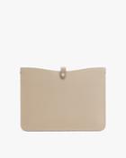 Women's System Laptop Sleeve In Stone/pebble | Size: 13 | Pebbled Leather By Cuyana