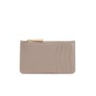 Women's Zero Waste Zip Cardholder In Grey | Smooth Leather By Cuyana