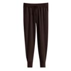 Women's French Terry Tapered Lounge Pant In Chocolate | Size: Large | Organic French Terry By Cuyana
