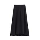 Women's Terry Split Front Skirt In Black | Size: Large | Organic Terry By Cuyana
