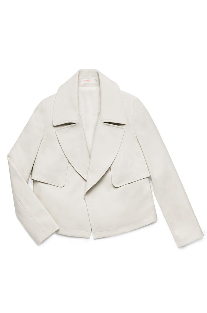 Cuyana Cropped Trench