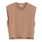 Women's Cropped Tank In Cappuccino | Size: Large | Organic Cotton Modal Blend By Cuyana