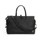 Women's Leather Triple Zipper Weekender Bag In Black | Pebbled Leather By Cuyana