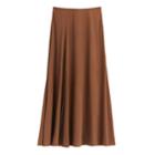 Women's Maxi Skirt In Chestnut | Size: Large | Washable Silk By Cuyana