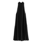 Women's Gathered-neck Maxi Cover Up In Black | Size: S/m | Cotton Blend By Cuyana