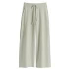 Women's French Terry Wide-leg Cropped Pant In Sage | Size: Xs | Organic Cotton Modal Blend By Cuyana