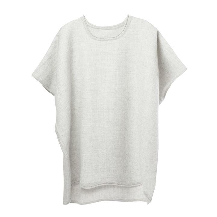 Women's Oversized Alpaca Sweater In Light Heather Grey | Size: Medium/large | 100% Baby Alpaca By Cuyana