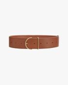 Women's Wide Leather Belt In Chestnut | Size: Xs | Smooth Leather By Cuyana