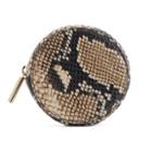 Women's Circle Pouch Add-on In Natural Snake | Snake-embossed By Cuyana