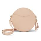 Women's Circle Crossbody Bag In Blush Pink | Pebbled Leather By Cuyana