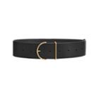 Women's Wide Leather Belt In Black | Size: S/m | Smooth Leather By Cuyana