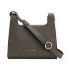 Women's Mini Double Loop Bag In Dark Olive | Pebbled Leather By Cuyana