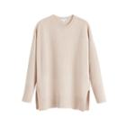 Women's Recycled Crewneck Sweater In Beige | Size: Large | Cashmere By Cuyana