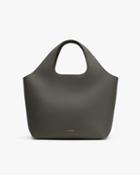 Women's Mini System Tote Bag In Green | Pebbled Leather By Cuyana