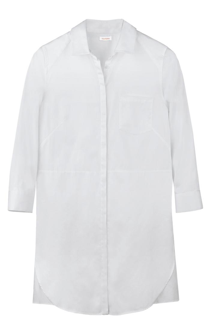 Cuyana Poplin Layered Shirtdress