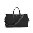 Women's Triple Zipper Weekender Bag In Black | Canvas & Smooth Leather By Cuyana