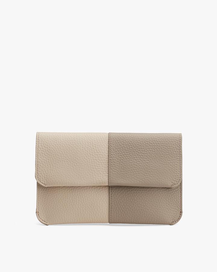 Women's System Flap Bag In Stone/pebble | Pebbled Leather By Cuyana