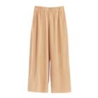 Women's Wide-leg Cropped Pant In Butter | Size: Large | Washable Silk By Cuyana