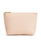 Women's Small Classic Zipper Pouch In Blush Pink | Pebbled Leather By Cuyana