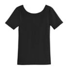 Women's Stretch Scoop Neck Tee In Black | Size: S/m | Micromodal Blend By Cuyana