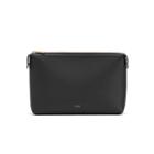 Women's System Zipper Pouch Insert In Black | Size: Small | Pebbled Leather By Cuyana